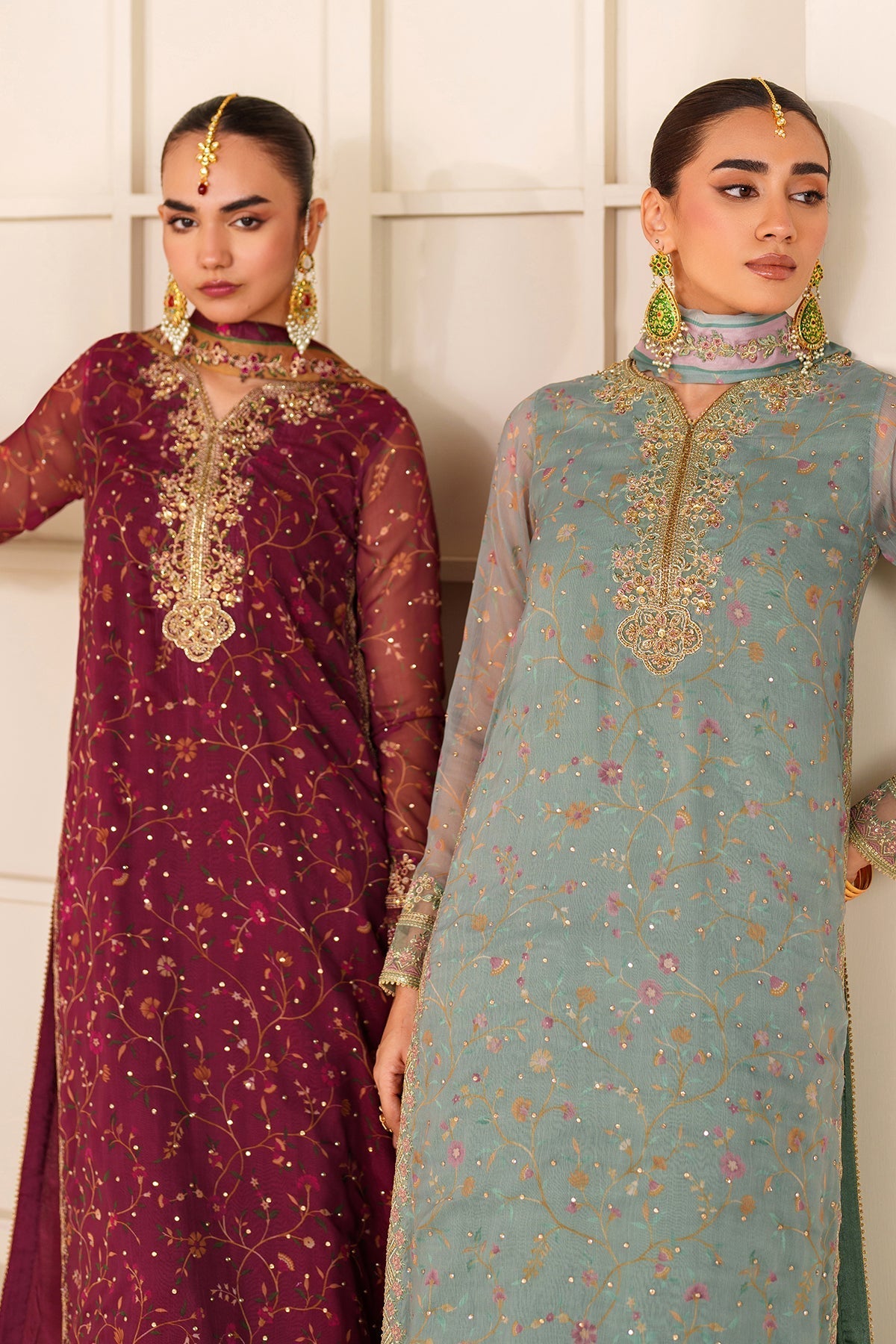 EMBROIDERED CHIFFON UF-4278