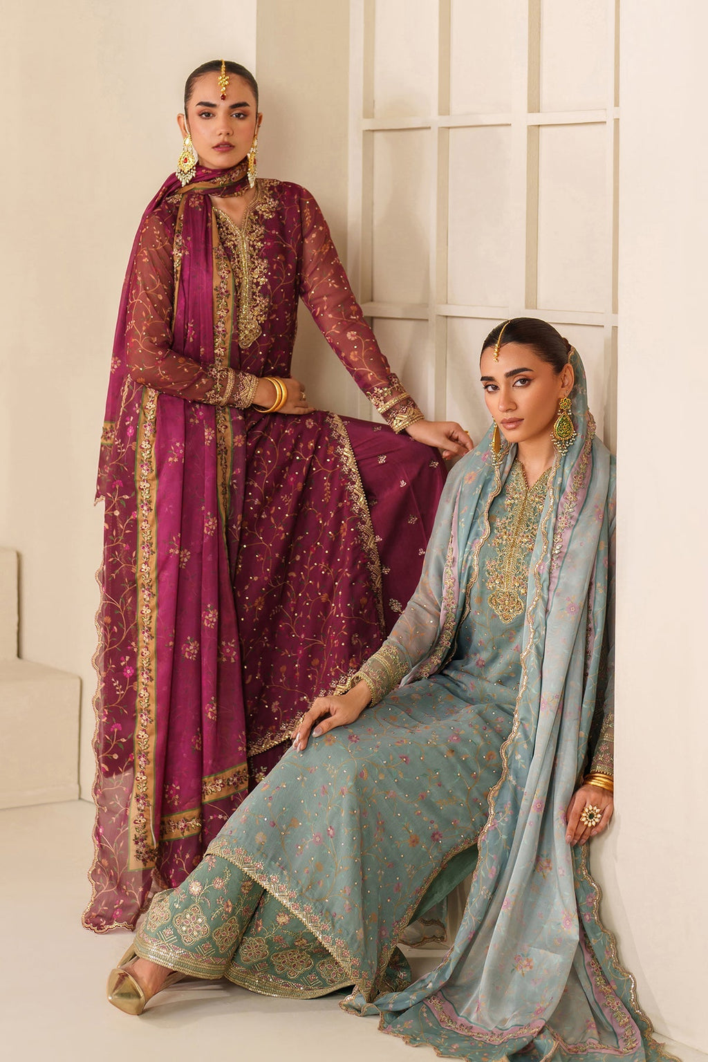 EMBROIDERED CHIFFON UF-4278