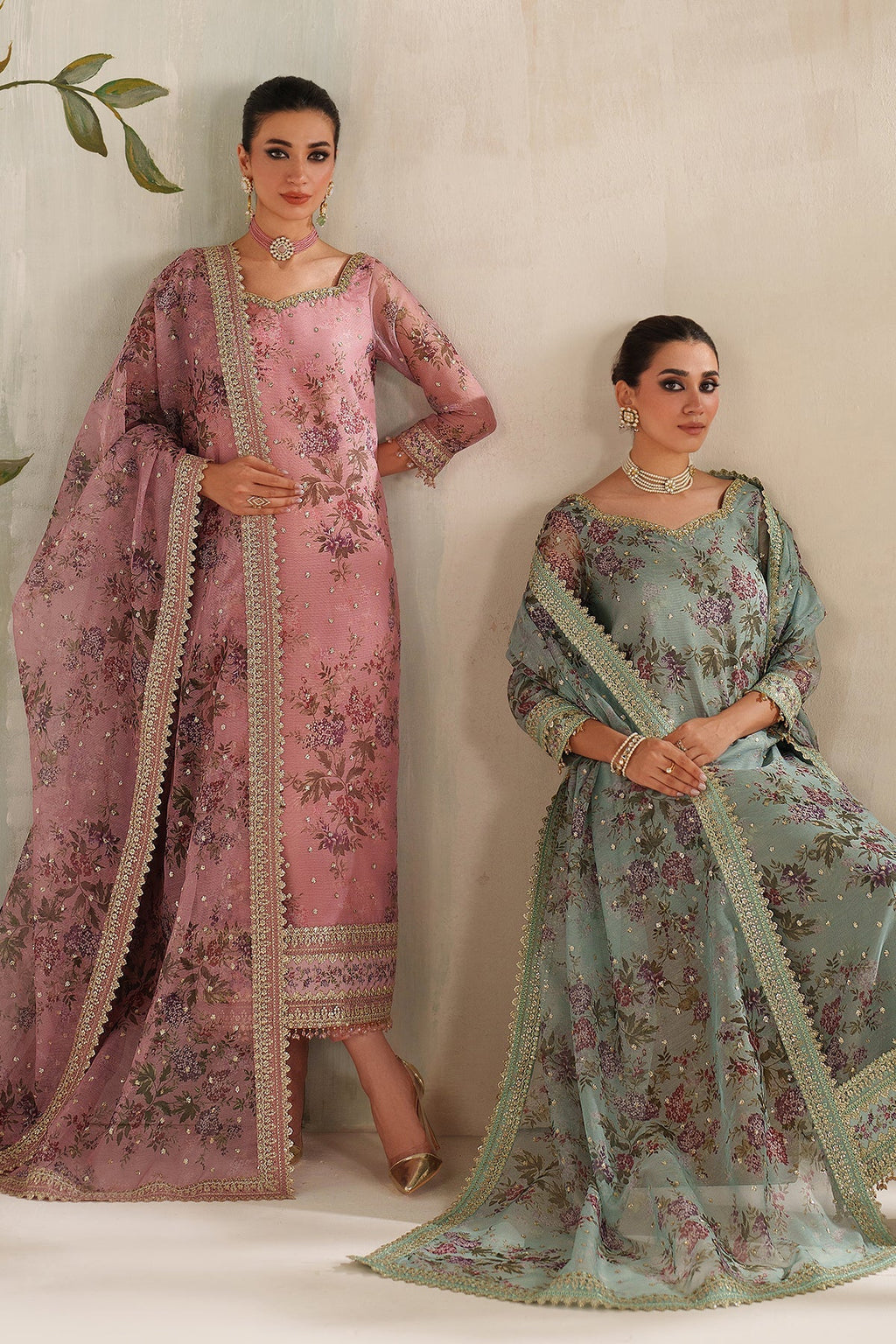 EMBROIDERED COTTON NET UF-4373